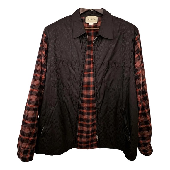 Gucci Hybrid Flannel Jacket Size XL - Picture 1 of 4